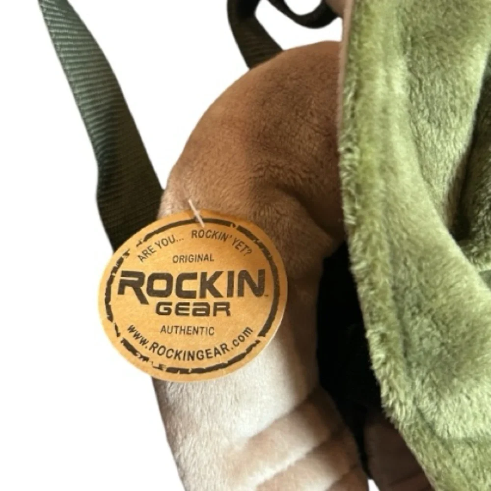 Rockin Gear Green Turtle Plush Backpack “I ❤️ Key West” Embroidered Patch